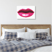 Echte LIps verpakte canvas 20x14" (Insitu (Slaapkamer))