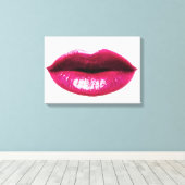 Echte LIps verpakte canvas 20x14" Afdruk (Insitu (Houten vloer))