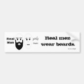 Echte Man Bumpersticker (Voorkant)