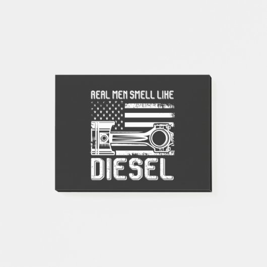 Echte Man die smaakt naar Diesel Funny Mechanic Gi Post-it® Notes (Voorkant)
