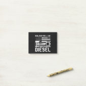 Echte Man die smaakt naar Diesel Funny Mechanic Gi Post-it® Notes (Op bureau)