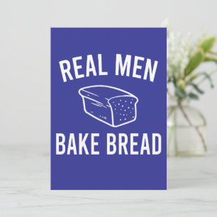 Echte Mannen Bak Bread - Grappig Baking Design Kaart