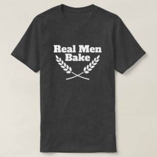Echte Mannen Bake grappig t shirt voor bakken lief