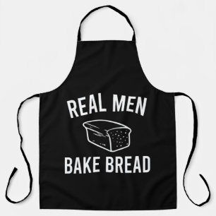 Echte Mannen Bakken Brood - Grappig Bakontwerp  Schort