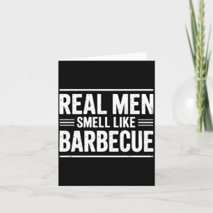 Echte Mannen Barbecue Bbq Koning Vaderdag Koken Kaart