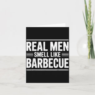 Echte Mannen Barbeque Bbq Koning Vaderdag Kookfees Kaart