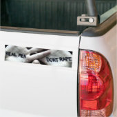 echte mannen bumpersticker (Op Truck)