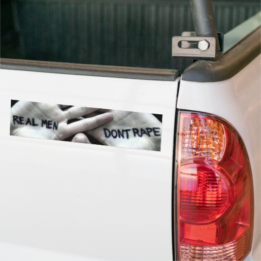 echte mannen bumpersticker (Op Truck)