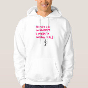 Echte Mannen Coach Girls-Basketball Hoodie