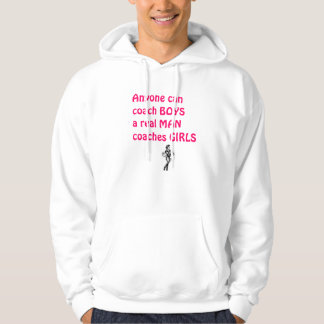 Echte Mannen Coach Girls-Basketball Hoodie