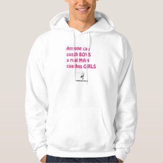Echte Mannen Coach Girls-Gymnastics Hoodie