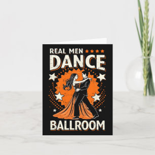 Echte Mannen Dans Ballroom Dans Paar Mannen Vrouwe Kaart