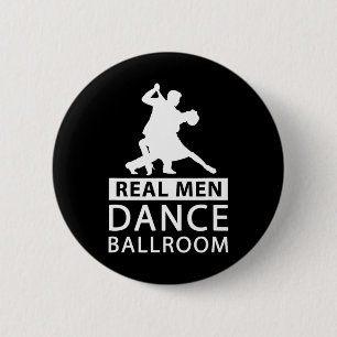 Echte Mannen Dans Ballroom Shirt Ballroom Dans Voo Ronde Button 5,7 Cm