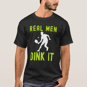 ECHTE MANNEN DINKEN HET HUMERUS PICKLEBALL VOOR MA T-SHIRT