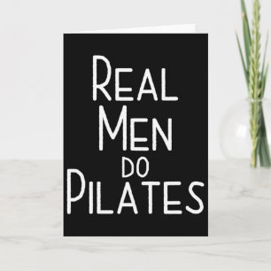 Echte Mannen Doen Pilates Kaart