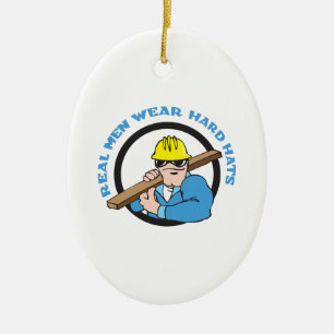 ECHTE MANNEN DRAAG HARDE PETTEN KERAMISCH ORNAMENT