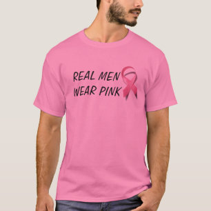 Echte Mannen Draag Roze T-shirt