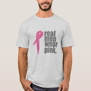 Echte Mannen Draag Roze T-shirt