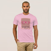 Echte Mannen Draag Roze T-Shirt (Voorkant volledig)