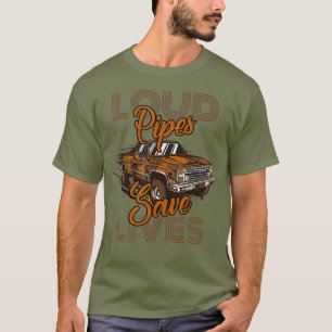 Echte Mannen drijven Diesel Loud-buizen sparen lif T-shirt