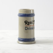 Echte Mannen Drink Bier Bierpul (Center)