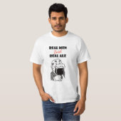 Echte Mannen drink Echte T-T-shirt T-shirt (Voorkant volledig)