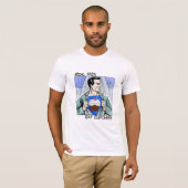 Echte Mannen eet cupcakes T-shirt (Voorkant volledig)