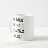 Echte Mannen gaan de extra Mok van 26.2 mijl (Voorkant links)