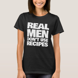 Echte Mannen Gebruik geen Ontvangers voor grappige T-shirt