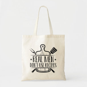 Echte Mannen gebruiken geen Ontvangers Tote Bag