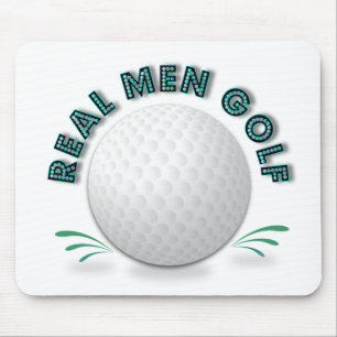 Echte mannen golf muismat