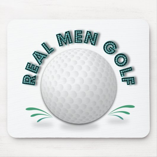 Echte mannen golf muismat (Voorkant)