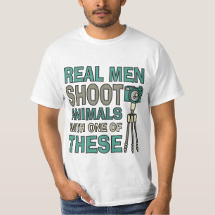 Echte Mannen grappige fotograaf T-shirt