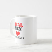 Echte Mannen Hart (Liefde) Keukenkatten Koffiemok (Voorkant links)