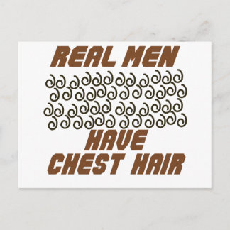 Echte Mannen hebben Chest Hair! Briefkaart