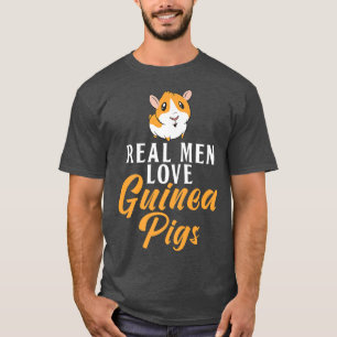 Echte Mannen houden van de Guinese varkens Premie  T-shirt