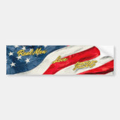 Echte mannen houden van Jesus Bumpersticker (Voorkant)