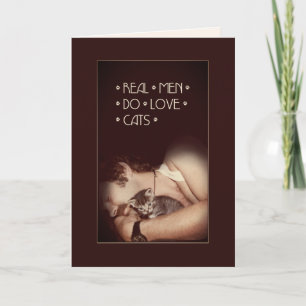 Echte Mannen houden van katten 😻 kaarten