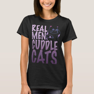 Echte Mannen Kat voor mannen T-shirt