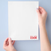 Echte mannen koken flyer (Hand)