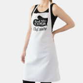 Echte mannen koken grappige ovenwanten witte keuke schort (Insitu)