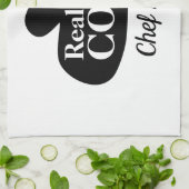 Echte mannen koken leuke keukenhanddoeken voor sto (Gevouwen)