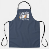 Echte Mannen Koken Script Chef Cadeau Schort (Voorkant)