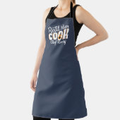 Echte Mannen Koken Script Chef Cadeau Schort (Insitu)