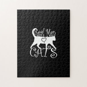 Echte Mannen Liefde Katten in stijl Legpuzzel