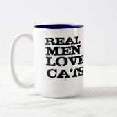 Echte Mannen Liefde Katten Mok (Links)
