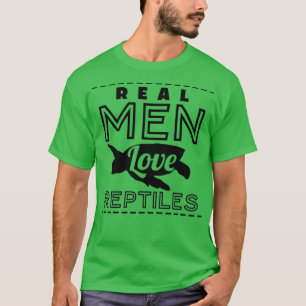 Echte Mannen Liefde Reptielen T-shirt