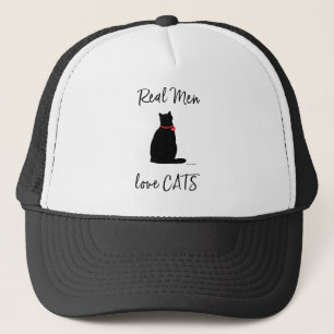 Echte Mannen-liefdeskatten, grafische kool Trucker Pet