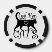 Echte Mannen liefdeskatten in stijlvol design Pokerchips (Achterkant)