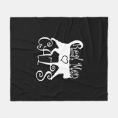 Echte Mannen Love Cats Jazzy Style Fleece Deken (Voorkant (Horizontaal))